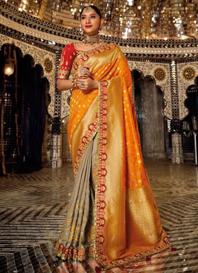 TATHASTU ANAARA Heavy Wedding Wear Silk Designer Latest Saree Collection